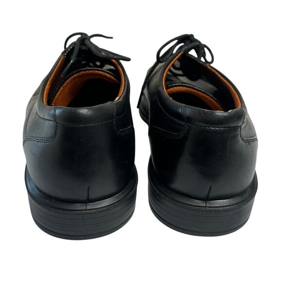 Ecco Black Genuine Leather Lace Up Oxford Dress Shoes Office Formal Party 45/12 - Picture 5 of 6